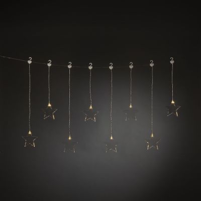 Valguskardin, 8 akrüülist tähte, K-38/59cmx L-1.05m, IP20 / siseruumi
