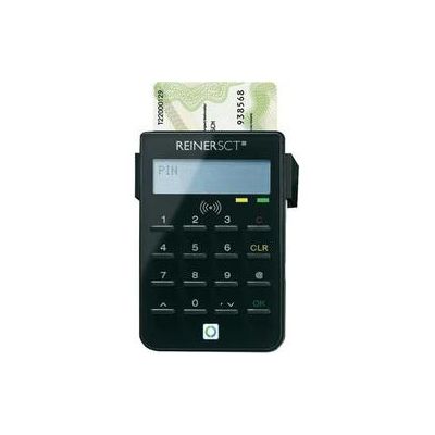 Kiipkaardilugeja Reiner Security cyberJack RFID standard - USB, LCD-ekraaniga PINpad, kontaktivaba RFID kiipkaardi lugeja