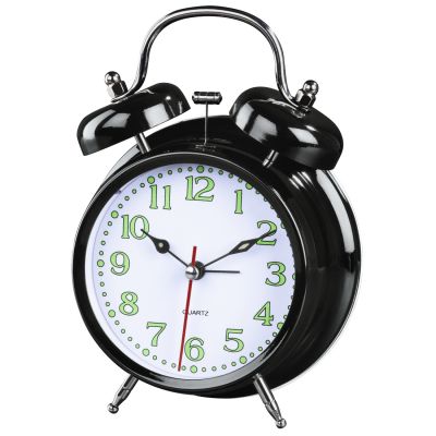 Äratuskell Hama `Nostalgia` Alarm Clock, black/must, 12.5x6,5x17cm, 1xAA patarei