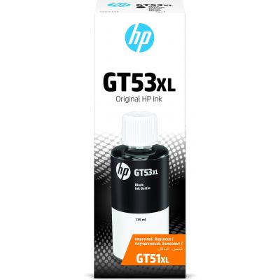 Tint HP GT53XL 1VV21AE Black/must Pigment Ink Refill Bottle 6000lk 135ml Ink Tank 410/415/416/419, Smart Tank 450/455/457/510/515/530/615