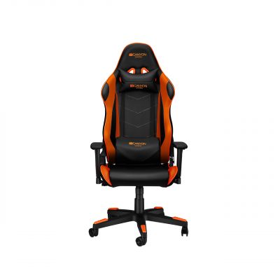 CANYON Deimos G-4, Gaming chair, PU leather, Original foam and Cold molded foam, Metal Frame, Top gun mechanism, 90-165 dgree, 3D armrest, Class 4 gas lift, Nylon 5 Stars Base, 60mm PU caster, black+