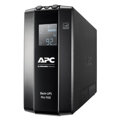 Schneider Electric APC Back-UPS Pro, Tower, 6x IEC C13 outlets, AVR, LCD, user-replaceable battery | BR900MI | 900 VA | 540 W | 230 V