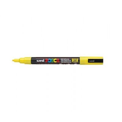 Marker Uni Posca PC3M yellow, 0,9-1,3mm, waterproof