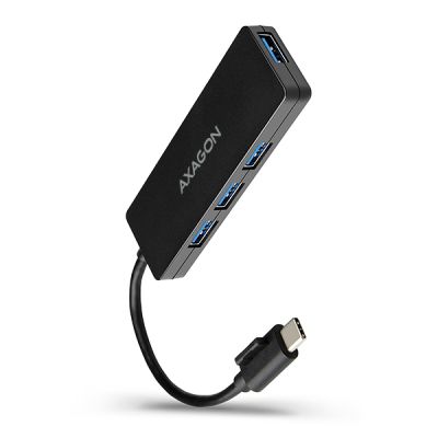 AXAGON HUE-G1C 4x USB3.1 Gen1 SLIM hub w. 14cm Type-C cable