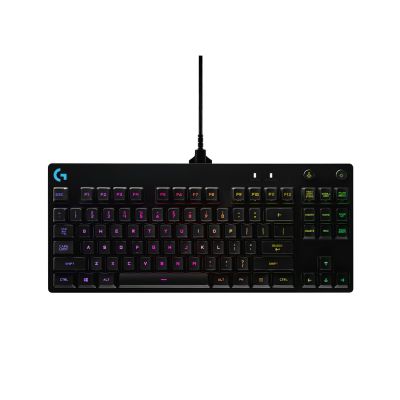 LOGITECH G PRO TKL Corded Mechanical Gaming Keyboard - BLACK - FRA - USB - CLICKY