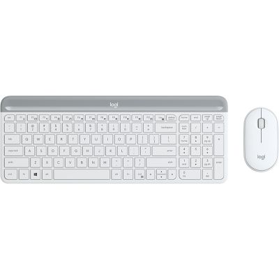 Keyboard + Mouse Logitech MK470 White / White Slim Wireless Keyboard and Mouse Combo Pan-Nordic