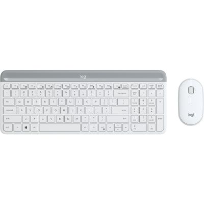 Keyboard + Mouse Logitech MK470 White / White Slim Wireless Keyboard and Mouse Combo Pan-Nordic