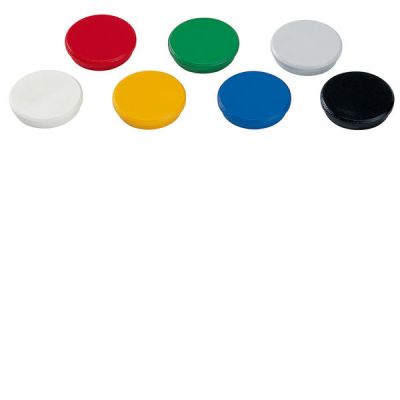 Whiteboard magnets 32mm, assorted colors, 10 pcs, Dahle