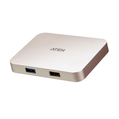 Aten | USB-C 4K Ultra Mini Dock with Power Pass-through | Ethernet LAN (RJ-45) ports | VGA (D-Sub) ports quantity | USB 3.0 (3.1 Gen 1) Type-C ports quantity 1 | USB 3.0 (3.1 Gen 1) ports quantity 1