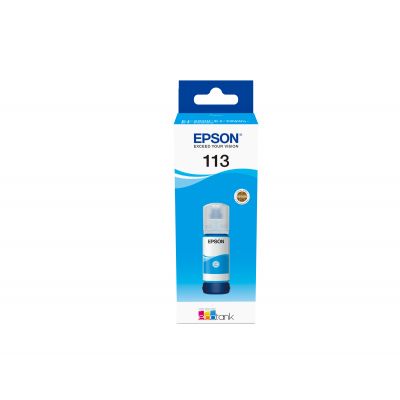 Tint Epson 113 EcoTank Pigment Cyan 70ml 6000lk - EcoTank ET-16150, 5150, 5170, 5880, M16600; EcoTank Pro ET-16680, 5150, 5170, M16680