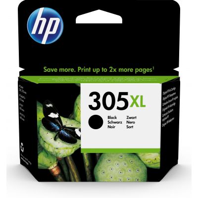 HP 305XL High Yield Black Original Ink Cartridge for Deskjet 23XX, 27XX/2710e, 41XX/4110e; DeskJet Plus 41XX; ENVY 60XX, 64XX; ENVY Pro 64XX
