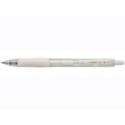 Gel pen Pilot G2 Pastel white, 0.7/ line 0.32mm