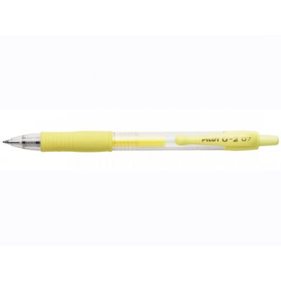 Gel pen Pilot G2 Pastel yellow, 0.7/ line 0.32mm