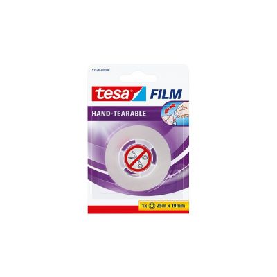 Tear-off adhesive tape, 19mm x 25m, Tesa
