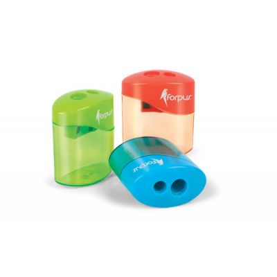 Pencil sharpener double with container Forpus