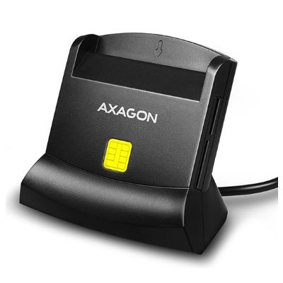 AXAGON Universal desktop USB contact Smart/ID and SD/microSD/SIM card reader | CRE-SM2
