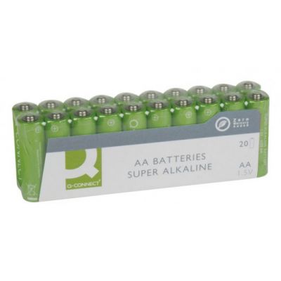 Super Alkaline Batteries Q-CONNECT AA, LR06, 20pcs