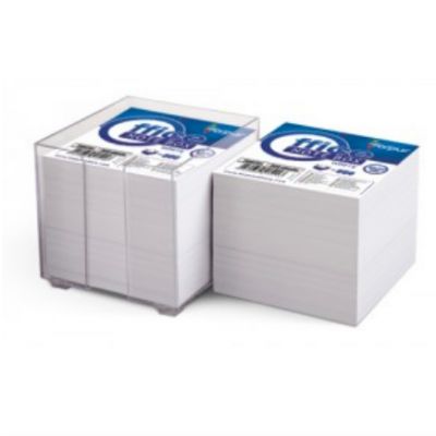 Notepad box 9x9x9 cm + white paper