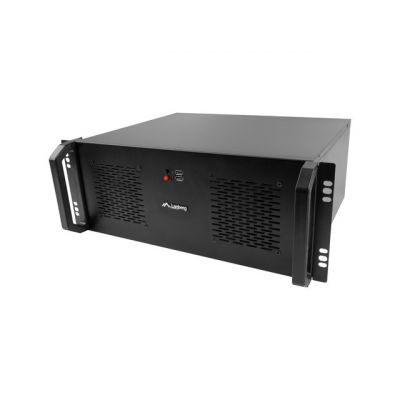 Lanberg Rackmount server chassis lanberg ATX 350/10 19"/4U | Black