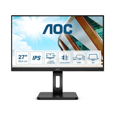 Monitor AOC 27P2C 27' FullHD IPS 250cd/m² 1000:1 4ms HDMI, DisplayPort, USB-C hub - kõlarid