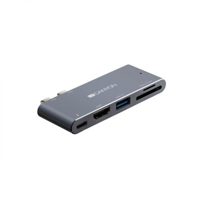 CANYON hub DS-5 5in1 Thunderbolt 3 4k Space Grey