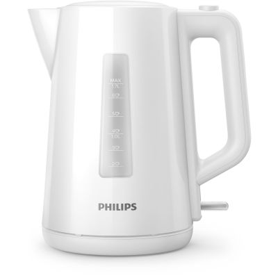 Philips Kettle HD9318/00 2200W 1.7l Orbit plastic kettle, spring lid, pilot light, white