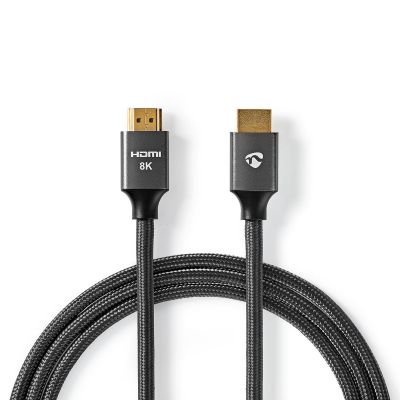 Videokaabel HDMI-HDMI 8K@60Hz, 2m, Ultra High Speed