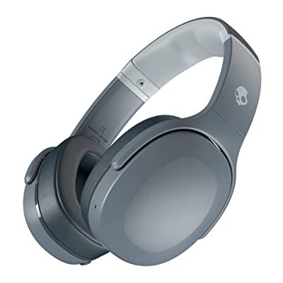 Kõrvaklapid+mikrofon Skullcandy Crusher EVO Chill Grey (hall) Wireless Bluetooth, travel bag, 40mm over-ear, USB-C, AUX-cable