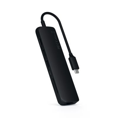 SATECHI Slim Multiport with Ethernet Adapter (Black)