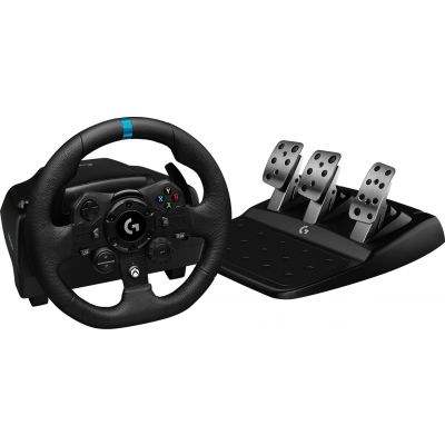 LOGITECH G923 Racing Wheel and Pedals - PC/XB - BLACK - USB