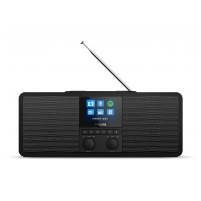 Philips Internet radio TAR8805/10 Spotify Connect, DAB+ radio, DAB and FM Bluetooth, 6W, wireless Qi charging, color display, built-in clock function, AC powered
