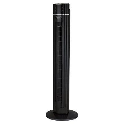 Ventilaator põrandale CR7320 tornventilaator 107cm, 3 kiirust, horisontaalselt pöörlev, timer, pult, 60W, max 120W, 55.5dB, must