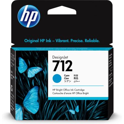 Tint HP 3ED67A nr. 712 cyan 29ml - DesignJet Studio, T210, T230, T250, T630, T650