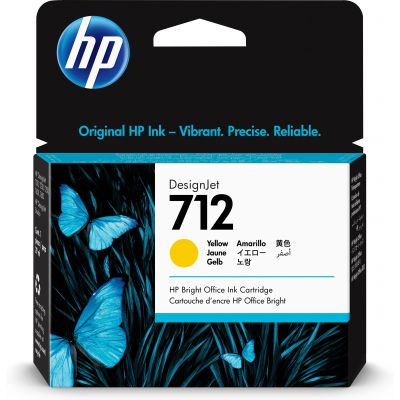 Tint HP 3ED69A nr. 712 yellow 29ml - DesignJet Studio, T210, T230, T250, T630, T650