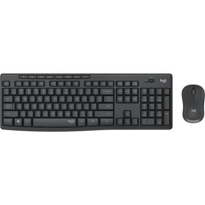 Klaviatuur+hiir Logitech Silent Wireless Combo MK295 Graphite/must Nordic 2YW