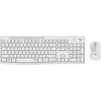 Klaviatuur+hiir Logitech Silent Wireless Combo MK295 White/valge Nordic 2YW