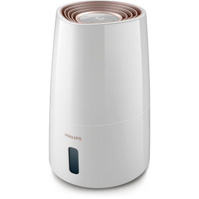 Philips | HU3916/10 | Humidifier | 25 W | Water tank capacity 3 L | Suitable for rooms up to 45 m | NanoCloud technology | Humidification capacity 300 ml/hr | White/Rose gold