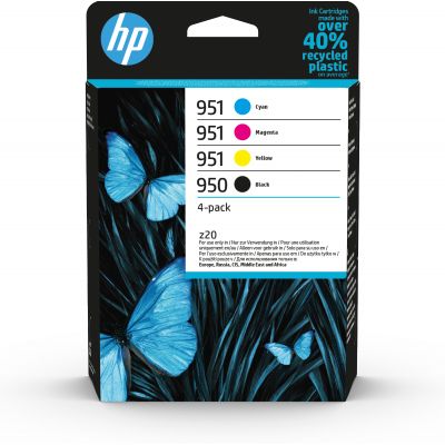Tint HP 6ZC65AE No 950/951 Black-C-M-Y 4-pack  Officejet Pro 251 276 8100 8600 8615 8640