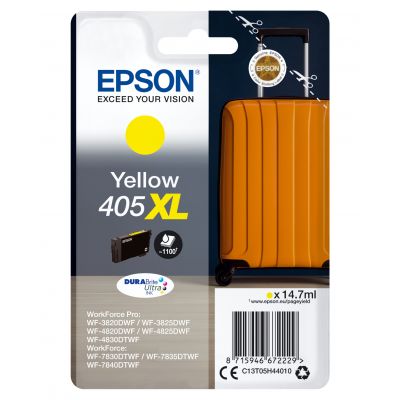 Tint Epson 405XL Yellow/kollane 14.7ml kuni 1100lk WorkForce WF-3820/3825 WF-4820/4825/4830 WF-7310 WF-7830/7835/7840