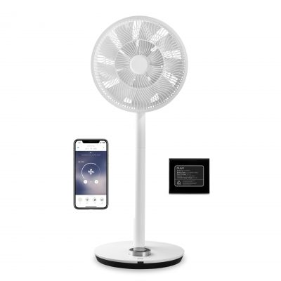 Duux | Smart Fan | Whisper Flex Smart with Battery Pack | Stand Fan | White | Diameter 34 cm | Number of speeds 26 | Oscillation | 2-22 W | Remote control | Timer