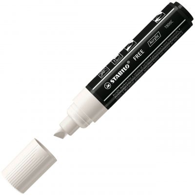 Marker permanent STABILO FREE Acrylic T800C violet 4-10 mm chisel tip
