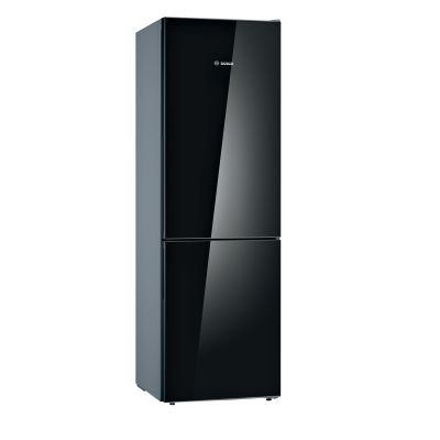 Bosch | KGV36VBEAS | Refrigerator | Energy efficiency class E | Free standing | Combi | Height 186 cm | Fridge net capacity 214 L | Freezer net capacity 94 L | 39 dB | Black