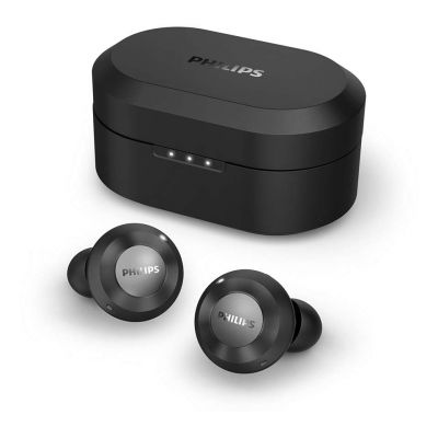 Philips In-ear true wireless headphones TAT8505BK/00, Hybrid Active Noise Cancelling, Powerful bass, Built-in microphone, Charging case up to 24 hours of play time, Black