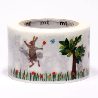 Paper tape for decoration Washi tape mt ex 30mmx10m kasaneru rabbit&squirrel