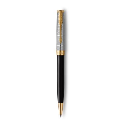 Ballpoint pen  arker Sonnet Metal GT Black Lacquer, Medium black