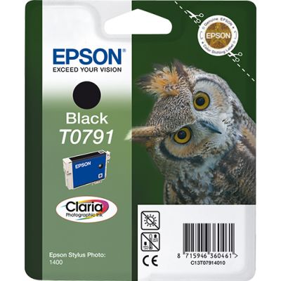 EPSON ink Black T0791 11 ml Claria Stylus Photo 1400/1500/P50/PX650/660/700/710/720/730/810/820/830