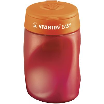 Pencil sharpener Stabilo Easy with closeable lead, for 3 different leads, for right-handers, orange