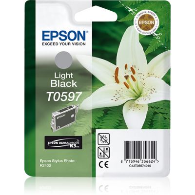 Tint Epson T0597 Light Black Stylus Photo R2400, 520 lehte (A4, 5% katvus)