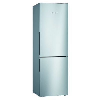Bosch | KGV36VIEAS | Refrigerator | Energy efficiency class E | Free standing | Combi | Height 186 cm | No Frost system | Fridge net capacity 214 L | Freezer net capacity 94 L | 39 dB | Stainless Ste