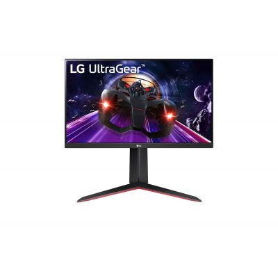 Monitor LG UltraGear 24GN650-B 24 ", IPS, FHD, 1920 x 1080 pixels, 16:9, 1 ms, 300 cd/m², Black/Red, HDMI ports quantity 2, 144 Hz